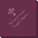 Ornate Cross Linen Like Napkins Image 2 of 4